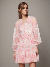 Robe mini à col en V avec fermeture éclair et imprimé épissure